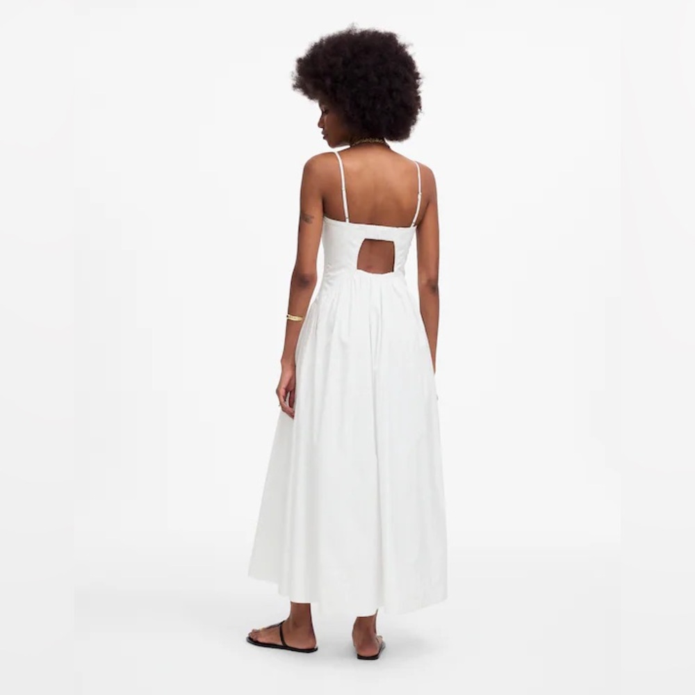 NWT Madewell White Midi Dress 100% Cotton